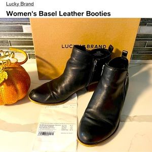 LUCKY BRAND Black Basel Booties